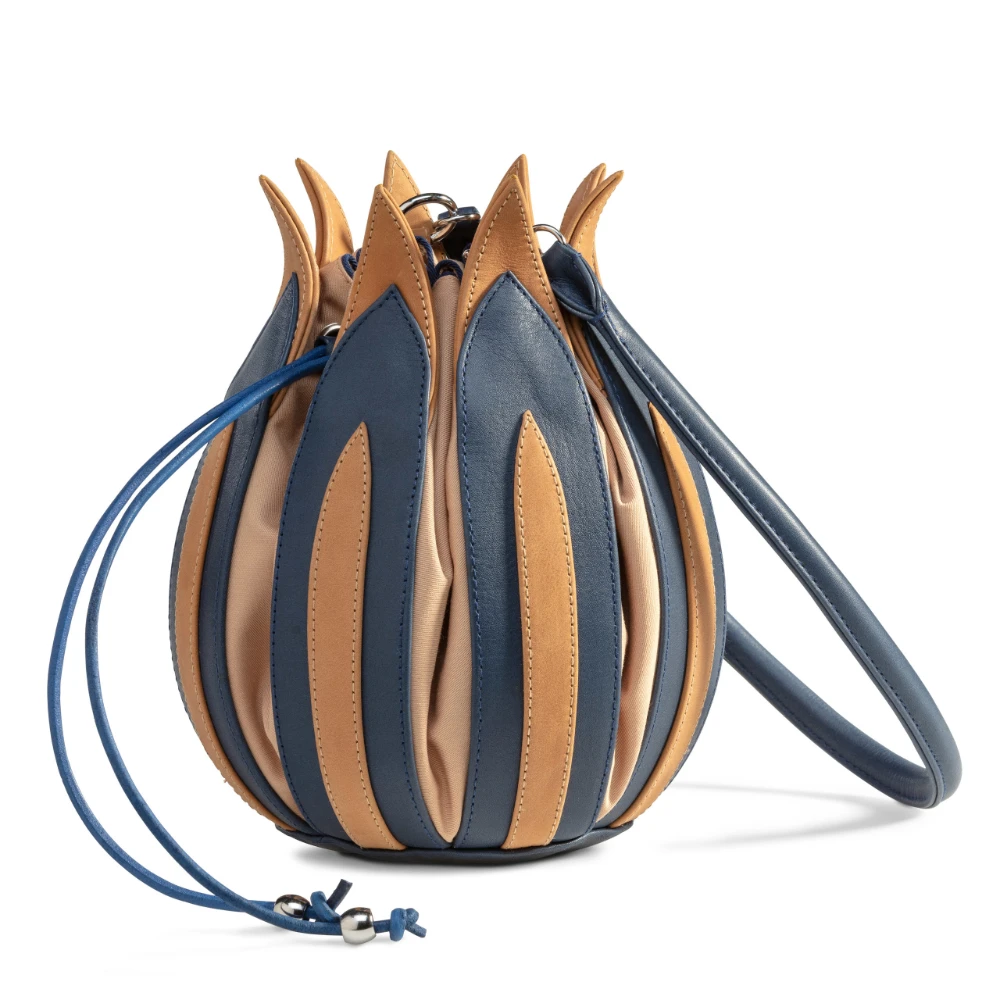 Tulip Rembrandt Blue-Cognac / Camel Canvas
