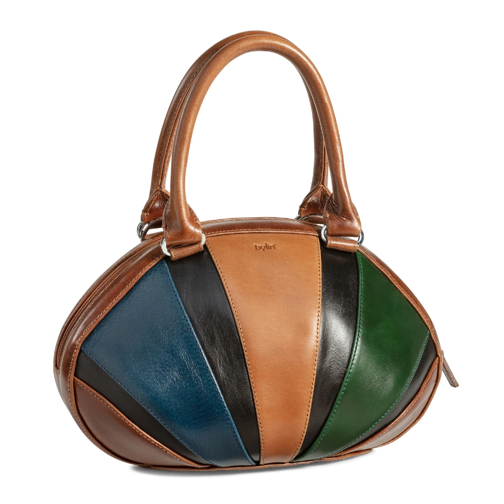 “Sunrise”vintage shine leather multi